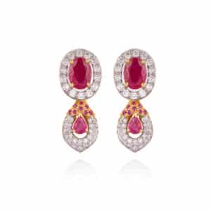 Oval Halo Studs/Dewfall Ear Jacket