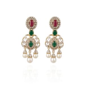 Maharani Ruby & Emerald Earrings
