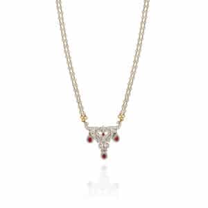 Ruby Droplet Heritage Mangalsutra