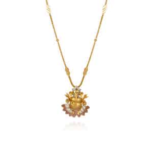 Ganesha Lotus Throne Pendant