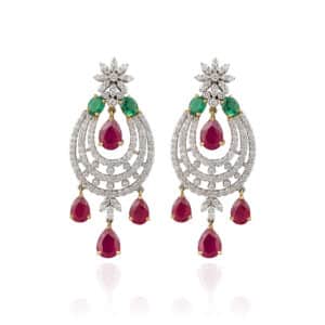 Scroll Chandelier Earrings