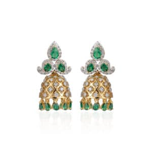 Emerald Royale Jhumkas