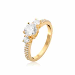 1.60 ctw 3-Stone Diamond Ring