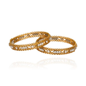 Scrollwork Diamond Bangles